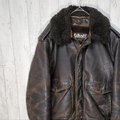 Schott　ショット　USA製　ボアライナー付レザージャケット...