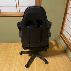 GTRacing ゲーミングチェア スピーカー付き オットマン付き サラウンド効果 オフィスチェア フットレスト デスクチェア ゲーム用チェア リクライニング パソコンチェア ハイバック ヘッドレスト ランバーサポート ひじ掛け付き PUレザー PC/PS4/PS5/XBOX/SWITCH等対応(専用USBアダプタ使用)(オットマン付き) ブラック GT890MF-Blackの画像