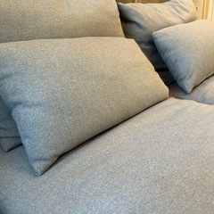【美品】IKEAソファ グレーの画像