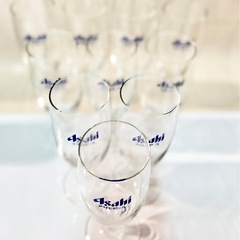 ★新品未使用★アサヒビール ASAHI BEER ビールグラス ビアグラス 脚付きビアグラス 10脚セット❣️★専用箱付き★の画像