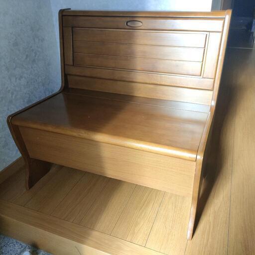 【美品】木製の収納式椅子