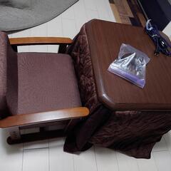 一人用こたつ　椅子セット
