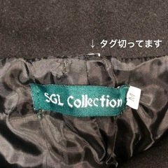 訳あり【コート】フード付 M 黒 ジャケット タイト 細身 ダブルボタン 紳士 アウター 秋冬服の画像