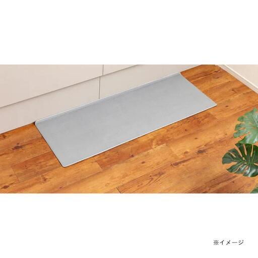 【カインズ】抗菌 燃えにくい 防カビ 拭くだけお手入れ すき間を埋めるキッチンマット L-Fit モカ 約45×120cm