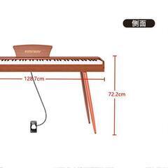 お値下げしました 電子ピアノ 黒 88鍵盤 木製 ペダル付 MIDI対応 サイレントモード 初心者用 子供 の画像