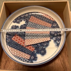 鳳山作　大皿揃　大皿　大深皿　レトロの画像