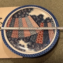 鳳山作　大皿揃　大皿　大深皿　レトロの画像