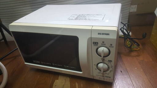 アイリスオーヤマ 電子レンジ フラットテーブル IMB-F18-5 東日本 50Hz専用　動作確認済み　(No.6)
