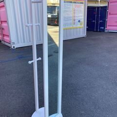 詳細不明 回転式 姿見 鏡 ミラー ハンガー スタンド コート ...