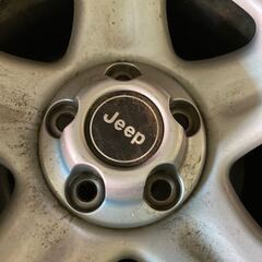 ジープ Jeep 純正 ホイール キャップ付き スタッドレス 4本 ブリジストン 付き 225/70R15の画像