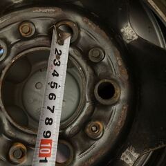 ジープ Jeep 純正 ホイール キャップ付き スタッドレス 4本 ブリジストン 付き 225/70R15の画像