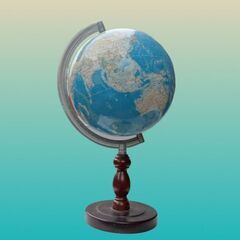 12/22●地球儀 　 高さ５０㎝　胸囲長８０㎝の画像