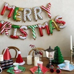 クリスマス　クリスマスバルーン　パーティー　デコレーション　キャ...
