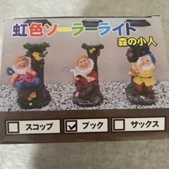 虹色ソーラーライト　森の小人の画像