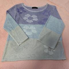 水色サマーニット　M〜Ｌサイズ