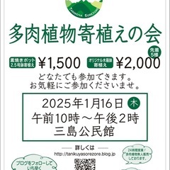 多肉植物を使用した寄植えの会