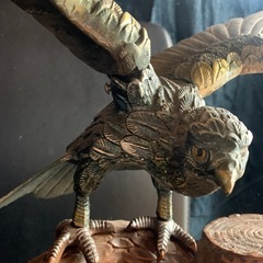 鳥の置物【鉄製】の画像