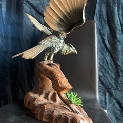 鳥の置物【鉄製】の画像