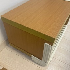 テレビ台　テレビテーブル　サイドテーブル　キャスター付き　ナチュラルの画像