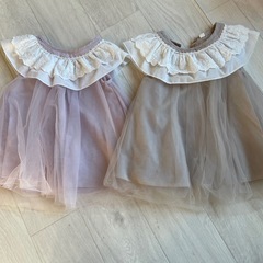 双子　ワンピース　ドレス　お宮参り