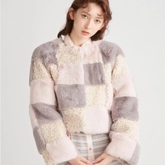 【furfur】ファーファー　エコファーミックスブルゾン