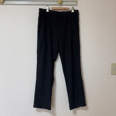 【取引決定】４Ｌ裏起毛（ベロア系）黒ズボン♡