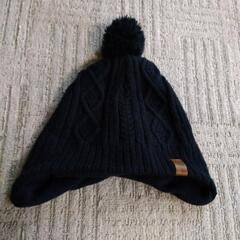 キッズ 毛糸の帽子 紺色 H&M