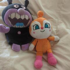 注目！ばいきんまん指人形＆ドキンちゃんぬいぐるみ２つセット