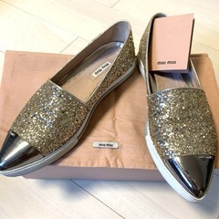 MIUMIU グリッダー スリッポン