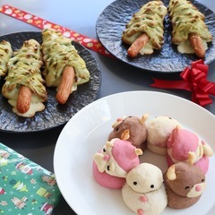 【クリスマス親子レッスン】クリスマスちぎりパン＆ツリーパン