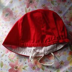 紅白帽子　つばなしの画像