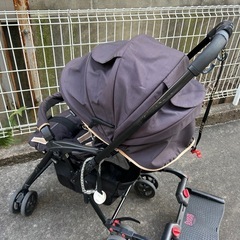 ベビーカーとバギーステップのセット①の画像