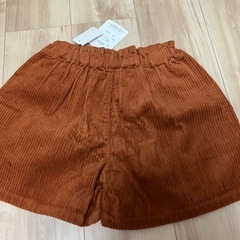 新品　コーデュロイキュロット　150センチ　キャメルの画像