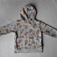 アンパンマン　ばいきんまん　ドキンちゃん　パーカー　グレー色の画像