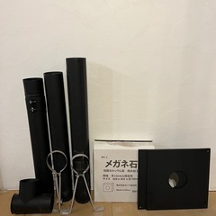 ホーロー／黒耐熱の106φ煙突セット一式【薪ストーブ等に】の画像