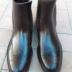 男性用ブーツ　サイズ42　26.5～27㎝　茶　合皮製　キレイですの画像
