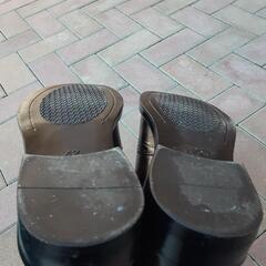 男性用ブーツ　サイズ42　26.5～27㎝　茶　合皮製　キレイですの画像