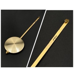 m1124601-49 掛時計 時計 振り子時計 壁掛け 振り子 時計 時計 ブラウン 昭和レトロ  アンティーク 骨董品 中古品の画像