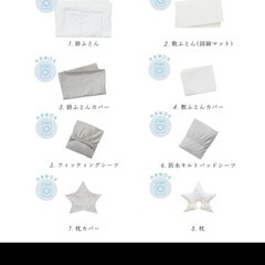 日本製　サンデシカ　ココデシカ　ベビー布団　ミニサイズの画像