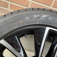 ホンダ ヴェゼル RV5型 新車外し 18インチ 純正ホイール スタッドレスタイヤ、タイヤラック、カバーセットの画像