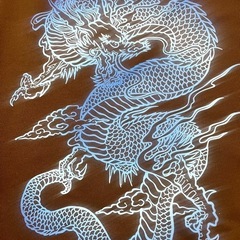 【新品未使用品】パーカー ドラゴン LL〜3Lサイズ 茶色の画像