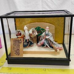 1218-057 【無料】 高砂人形 日本人形 ケース入り
