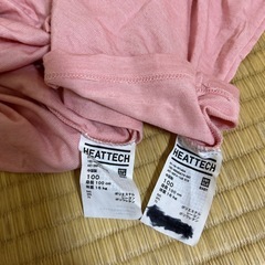 ヒートテック2枚　100cmの画像