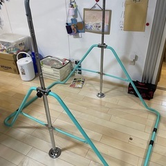 鉄棒 子ども用 折りたたみ式　高さ83〜130センチ変更可能　の画像