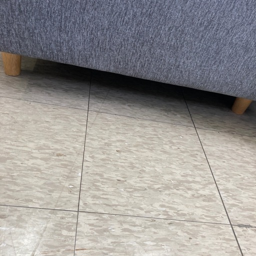 3人掛けソファー　オーットマン付き　グレー　※2400010449109