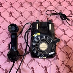 黒電話 ダイヤル式電話 昭和 レトロ アンティーク インテリア　　の画像