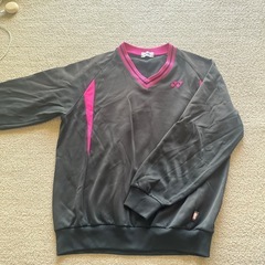 YONEX ウォームアップウェア L 黒/ピンク