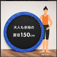 トランポリン 150cm 大型 特大 美品 家庭用 屋内の画像