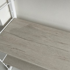 ニトリ 突っ張りワイヤーシェルフNポルダ 棚 スチールラック ホワイト 白の画像