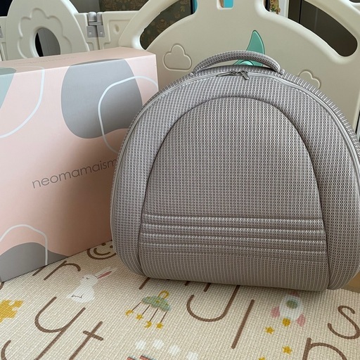 帰省に！美品ネオママイズム ベッドインベッド　スペアパッド付き（携帯ベビーベッド）